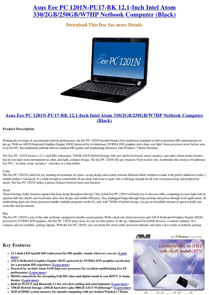 DRIVER FOR ASUS EEE PC 1201N SUPER HYBRID ENGINE ASUS EEE PC 1201N SUPER HYBRID ENGINE DRIVER FOR WINDOWS 7